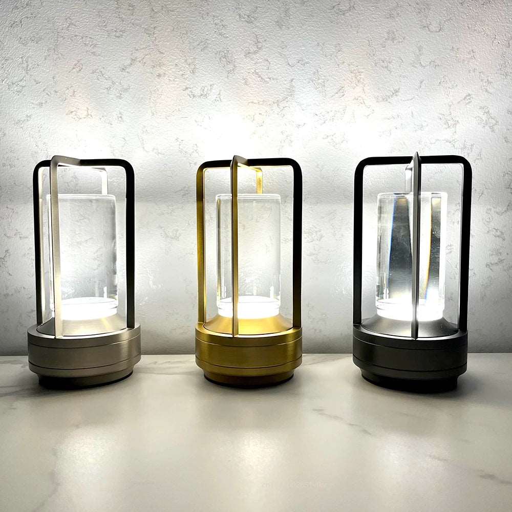 Crystal Rechargeable LED Touch Table Lamp