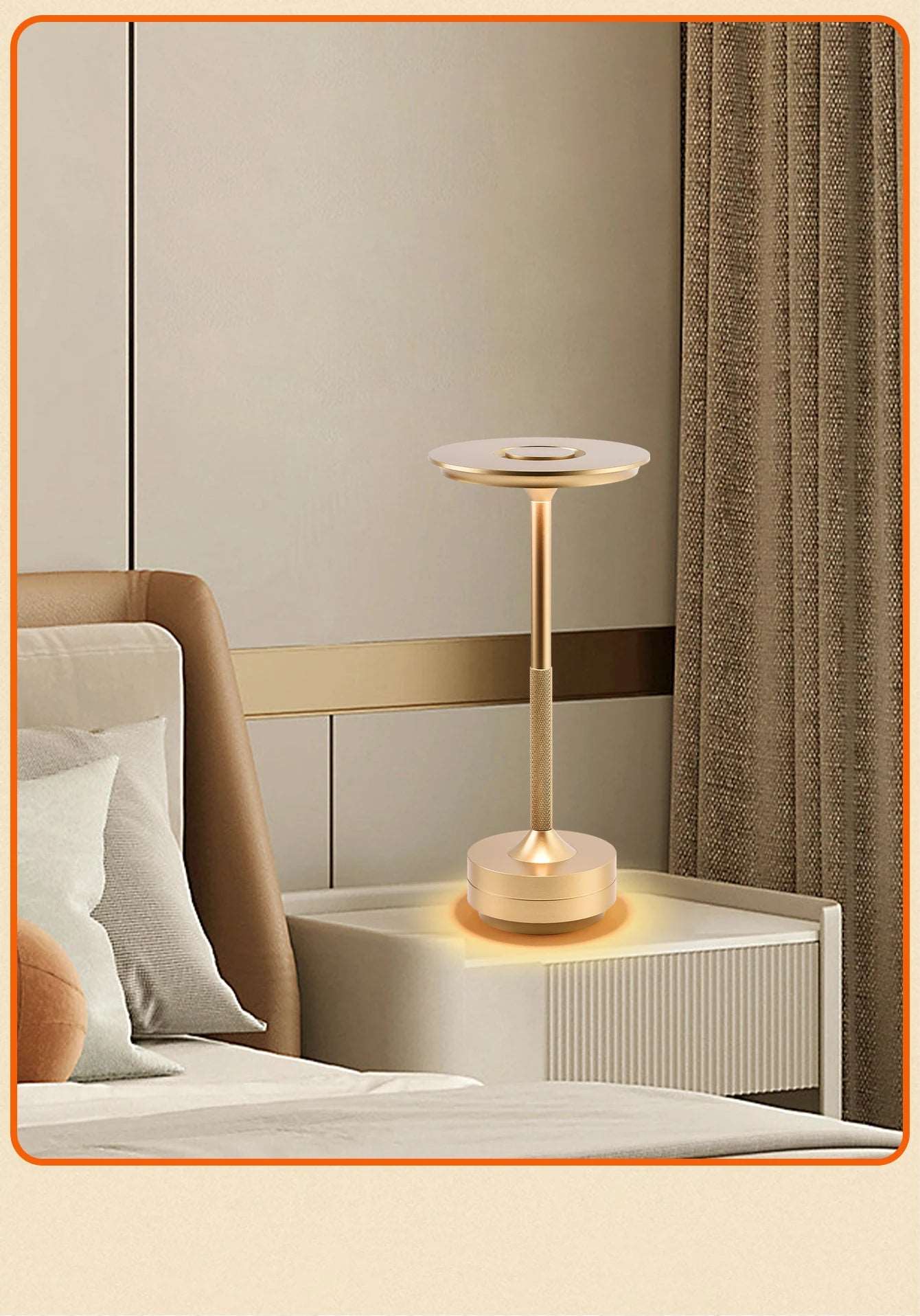 Mushroom I-shaped Table Lamp